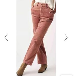 Faherty Endless Corduroy Pants Women’s 29 Mauve Pink Organic Cotton Boho Fall